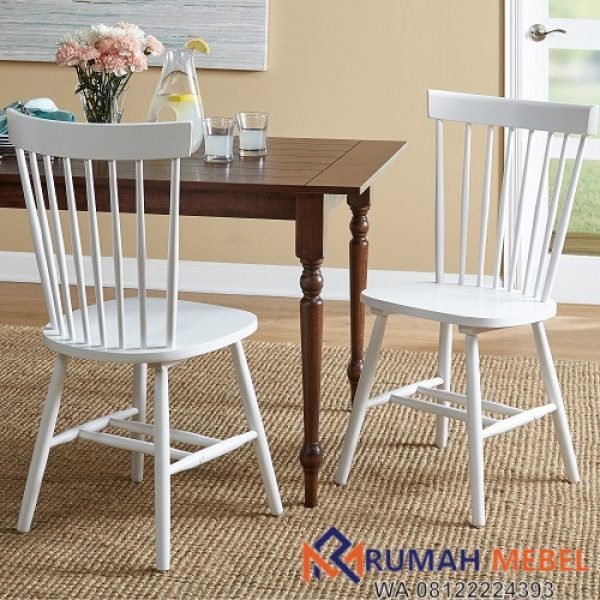 Kursi Cafe Kayu Minimalis Warna Putih Furniture Cafe