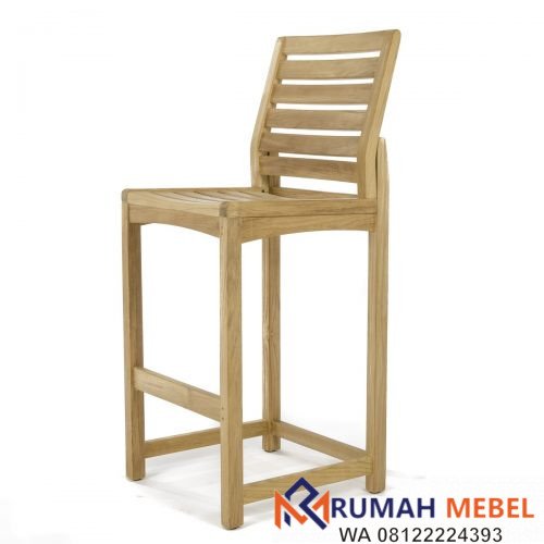  Set  Meja  Bar  4 Kursi Kayu Jati  Minimalis  Furniture Cafe